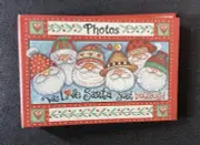 Santa Mini Flip Photo Album 12 Page 24 Pics 4x6 Photos (EA7)