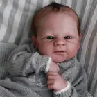 17" Elijah Reborn Doll Kit Painted Vinyl Parts with Hair Cloth Body Unassemble