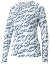 New Puma Golf Ladies YouV ANIMAL CREW Bright White-Lucite XS