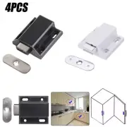 Catches Magnetic Pressure Black Cupboard Cabinet Plastic Metal Push To Open