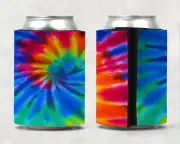 Hippie Tie Dye Stubby Holder Can Cooler