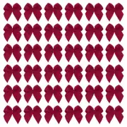 50Pcs 1" Mini Satin Ribbon Bows for DIY Craft Party Decoration Burgundy