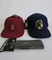Billionaire Boys Club Hat Cap Mens Blue Adjustable Snapback Wave Rider Raspberry