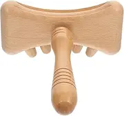 1pc Meridian Scraping Board Massager Guasha Rod Point Stick Massaging Rod Guasha Tool Massage Rod Massage Supply Scraping Rod Massaging Stick Acupressure Bar Beech