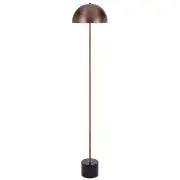 Domez Modern Standing Floor Lamp Light Foot Switch Metal Marble Black Marble Bronze