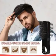 Double Sided Beard Brush Portable Moustache Comb Mustache Brush for Men stunning