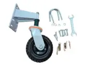 HEAVY DUTY White Silver Black Gate Wheel Pedx Gates Wheels Spring Loaded Swing