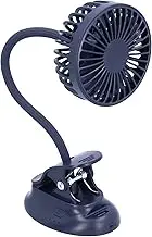 Clip on Fan, Portable Bendable Desk Fan Adjustable Angle, Small Personal Fan Hands Free USB Rechargeable for Stroller Car Camping Dorm Bed Office