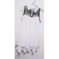 在飛比找蝦皮購物優惠-全新 天使純淨白色~韓流sexy透膚紡紗拼接雪紡層次洋裝