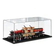 Acrylic Display Case for LEGO 76405 Harry Potter Hogwarts Express Figure Storage Box Dust Proof Glue Free