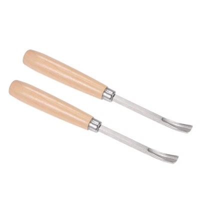 2pcs Wood Carving Knife 9mm Curved Half-round Tip Engraving Sculpture Cut Blade