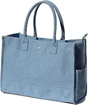 [ESVAN] Personalized Gifts Canvas Tote Linen Bags Handbags Top Zipper Closure Initial Retro Utility Tote