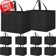Reusable Grocery Shopping Bags 10 Pack Large Foldable Tote Bags Bulk Eco Produce