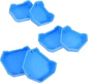 CANIGHT 1 Set Base Tooth Molding Kit Clay Silicone Mold Small Plaster Trays Impression Kit Plaster Mold Casting Kit Retainer Cleaning Case Retainer Cleaner Case Plaster Molds for Ceramics