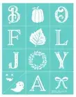 NEW “Holiday Letters Minis” Chalk Couture Chalk Transfer Stencil Size B RETIRED