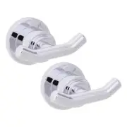 Design House Metal Double Robe Hook 2-Pack in Polished Chrome