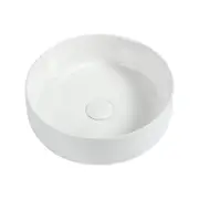 Zumi White Glossy Beta Circle Above Counter Basin