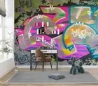 3D Abstract Graffiti Wallpaper Wall Mural Removable Self-adhesive 483