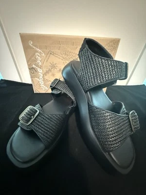 Woman Sandals FREE PEOPLE MANDI WEAVE BLk WOMEN'S SANDAL SIZE 8.5 MODEL 4750140