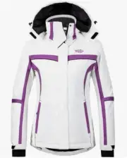 Wantdo Womens Small Mountain, Waterproof, Ski, Snowboard Jacket White, With...
