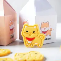 在飛比找ETMall東森購物網優惠-日式網紅卡通小柴犬糖霜餅干模具 3D立體小狗曲奇壓模DIY烘