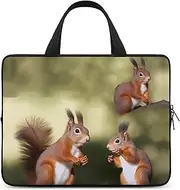 Laptop Case Sleeve Shockproof Computer Carrying Bag Cute Squirrels Notebook Case Cover Laptop Bag Water Resistant Computer Cases Tablet Briefcase for Travel Business 13 Inch