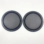 2- 6.5" Speaker Cover For Car Audio DJ PA Speaker Mat Black ABS Frame Metal Mesh