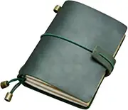 SHINEOFI Notebook Journal Diary Passport Shape Horizontal Line Checkered Blank Pages Travelers Notebook Writing Notepad