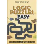 LOGIC PUZZLES EASY: ROUND TRIP PUZZLES - 200 LOGIC PUZZLES WITH ANSWERS