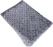 WOONEKY Multi-use Coral Wool Blanket Pet Plush Pad Dog Mat Cat Bed Cover for Travel