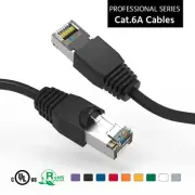 5Ft CAT6A Shielded (SSTP) Ethernet Network Booted Cable Black
