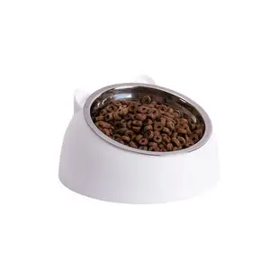 【樂嫚妮】 不鏽鋼寵物碗 貓臉造型寵物碗