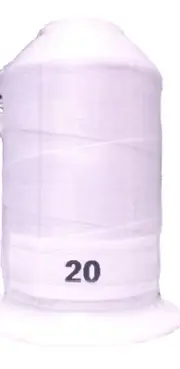 white #20 GUTERMANN miniking 100% polyester thread 1094 yds Spool