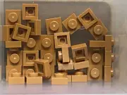 LEGO Parts - Medium Nougat Plate 1 x 1 - No 3024 - QTY 35