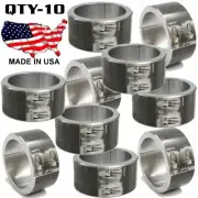 10 - Steel Universal Weld On Bar Clamp 3" Roll Cage Fabrication Mount 4 Bolt