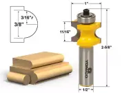 3/16" Radius Bullnose Router Bit - 1/2" Shank - Yonico 13114