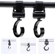 2pcs Baby Stroller Hooks Pram Diaper Bag Hanger Kids Activity Gear Stroller