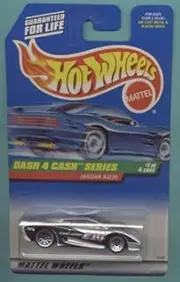 Hot Wheels Mattel 1998 1:64 Scale Dash 4 Cash Series Black & Silver Jaguar XJ220 Die Cast Car 1/4