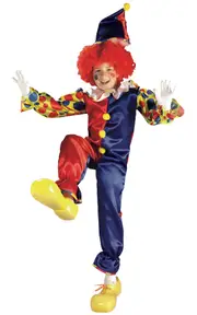 Hobbypos Bubbles The Clown Circus Joker Birthday Party Dress Up Boys Costume