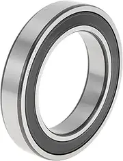 X AUTOHAUX 6015VV Deep Groove Ball Bearings 75x115x20mm P5 Double Rubber Seal Lubricated Bearings 1 Pc Car Scooter Skateboard Wheel Universal Black Silver Tone