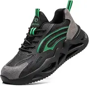 [AUXDIQ] Safety Shoes Lightweight Work Shoes for Men Comfy Industrial Sneakers Composite Toe Work Boots