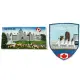 【A-ONE 匯旺】加拿大維多利亞 市政廳磁性家居裝飾+加拿大廣場布標2件組紀念磁鐵療癒小物(C81+260)