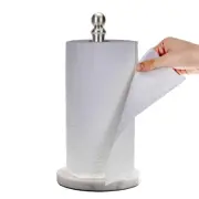 Paper Towel Holder Countertop with Heavy Marble Base, Standing Paper Towel Roll