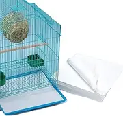 100PCS Bird Cage Liner Papers, Disposable Pet Birdcage Padding Paper,11×15 in,Disposable Bird Cage Liner Pads,Non-woven Fabric Parakeet Cage Liners for Easy Cleanup,High Absorbency & Durability, Customizable Bird Cage Accessories for Parrots & Other Birds