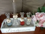 Eiffel Tower Wedding Unity Ceremony Sand Set. White Rustic Wedding Ceremony Set.