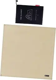 Toddmomy 1Pc Fireproof Heat Resistant Mat for Outdoor Barbecue Picnic Durable Lightweight BBQ Stove Mat for Camping Grilling Activities