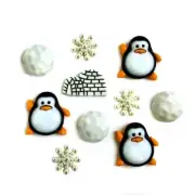 Penguin Pals - 4819 - Buttons Galore Animal Embellishments - Craft Sewing Scrap