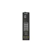D-Link 12-Port Gigabit Industrial Smart Managed PoE Switch with 2 SFP ports