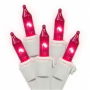 Vickerman W5W0508 50Lt Pink-Ww Ec Lock Set 5.5 in. Sp 23 ft. L Box