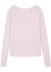 American Vintage Sonoma Slubbed Cotton top - Pink - S (UK8-10 / S) S (UK8-10 / S)
